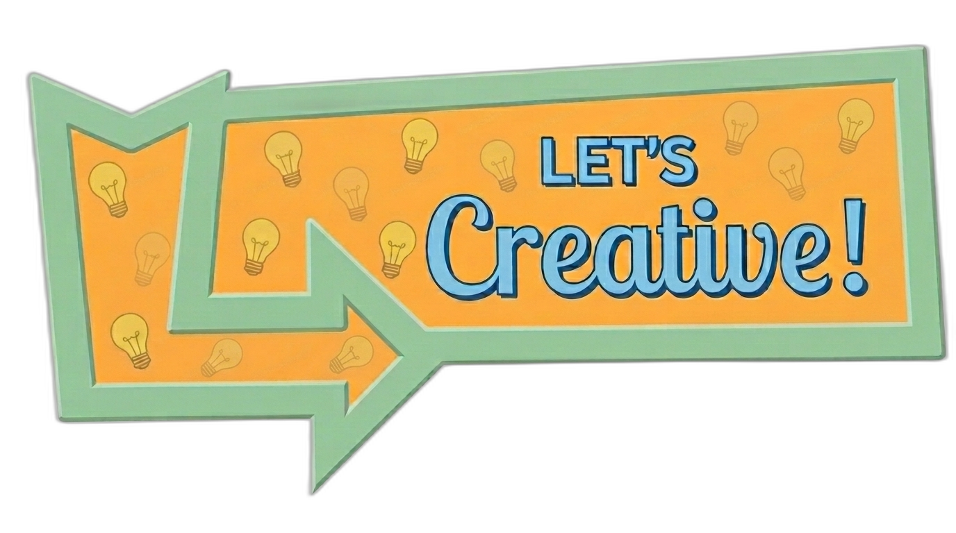 Let's Creative marquee sign